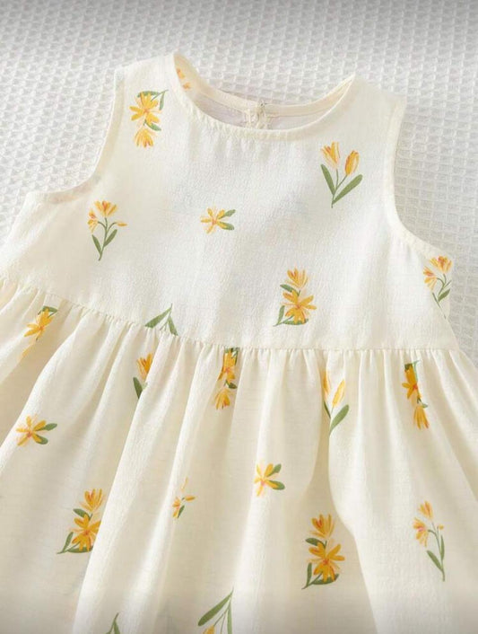 Floral Yellow Dress